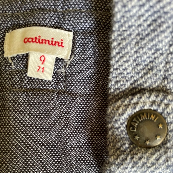 Catimini Soft Denim Overalls - Picture 3 of 3